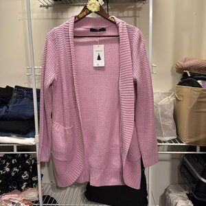 Pink Women's Cardigan Sweater